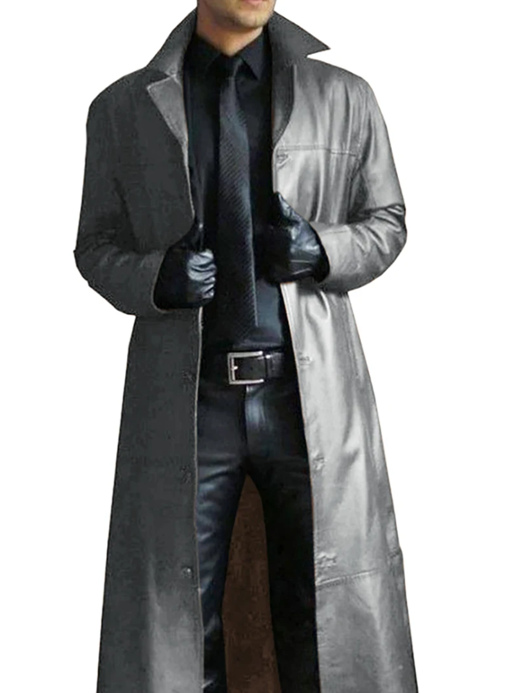 Kailash | Manteau long en cuir homme