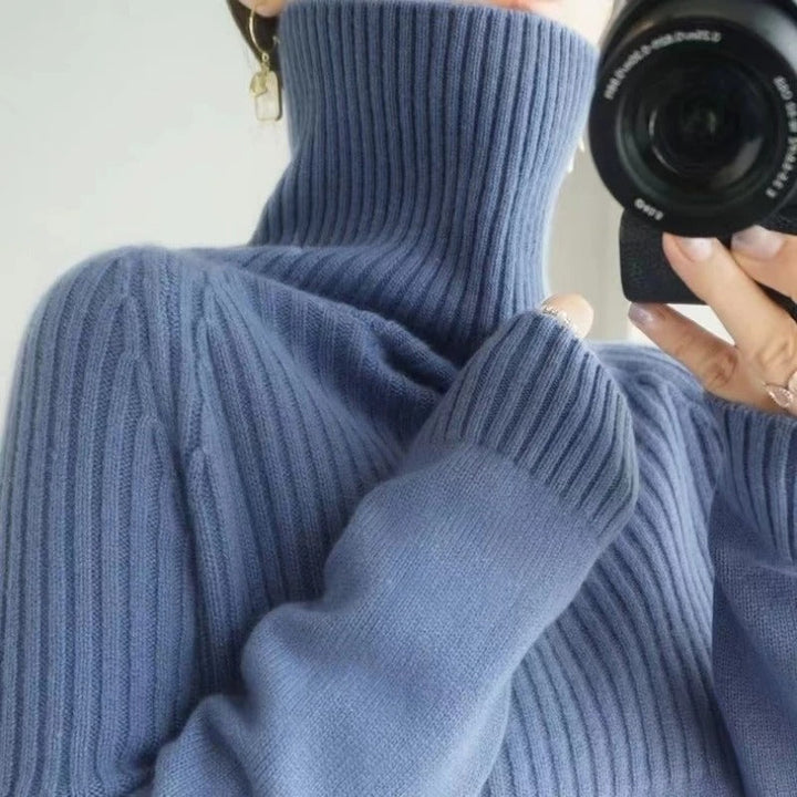 Ashlea | Pull col roulé doux et chic pour femmes