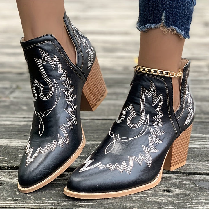 RetroVibe | Bottines à talon aiguille pour femmes