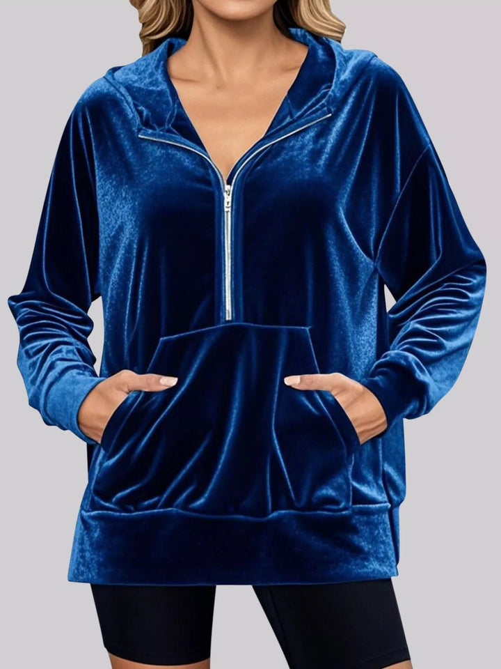 Adaline - Veste Chaude Élégante Casual à Demi-Zip