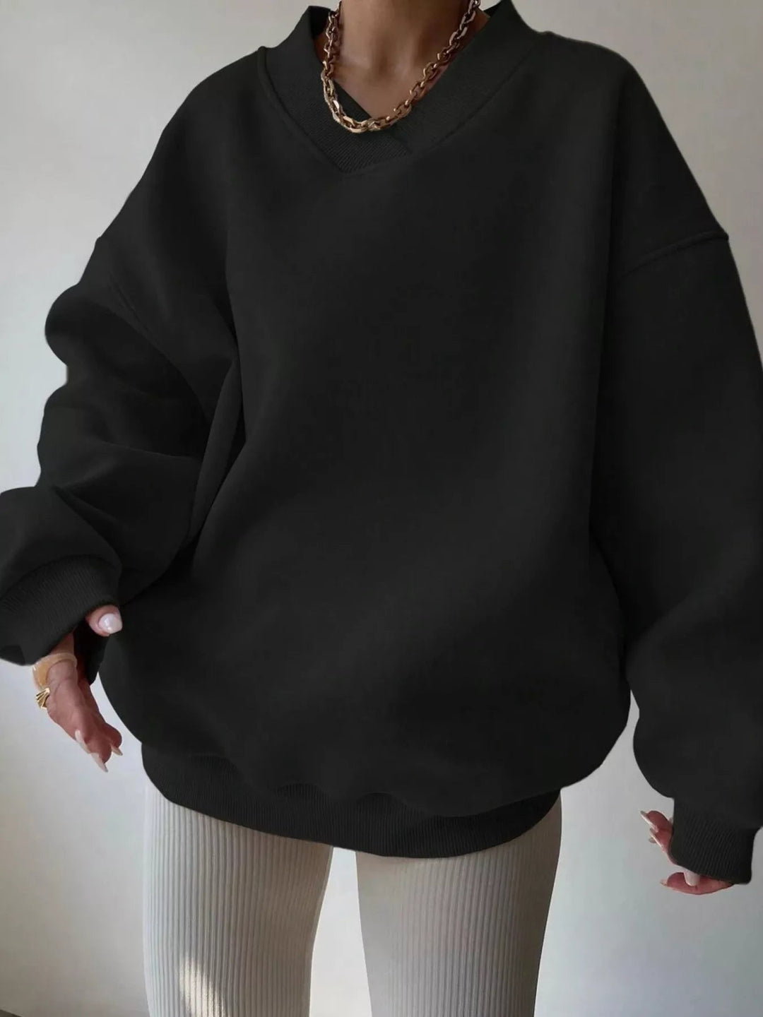 Pauleen - Pull Oversize à Manches Longues