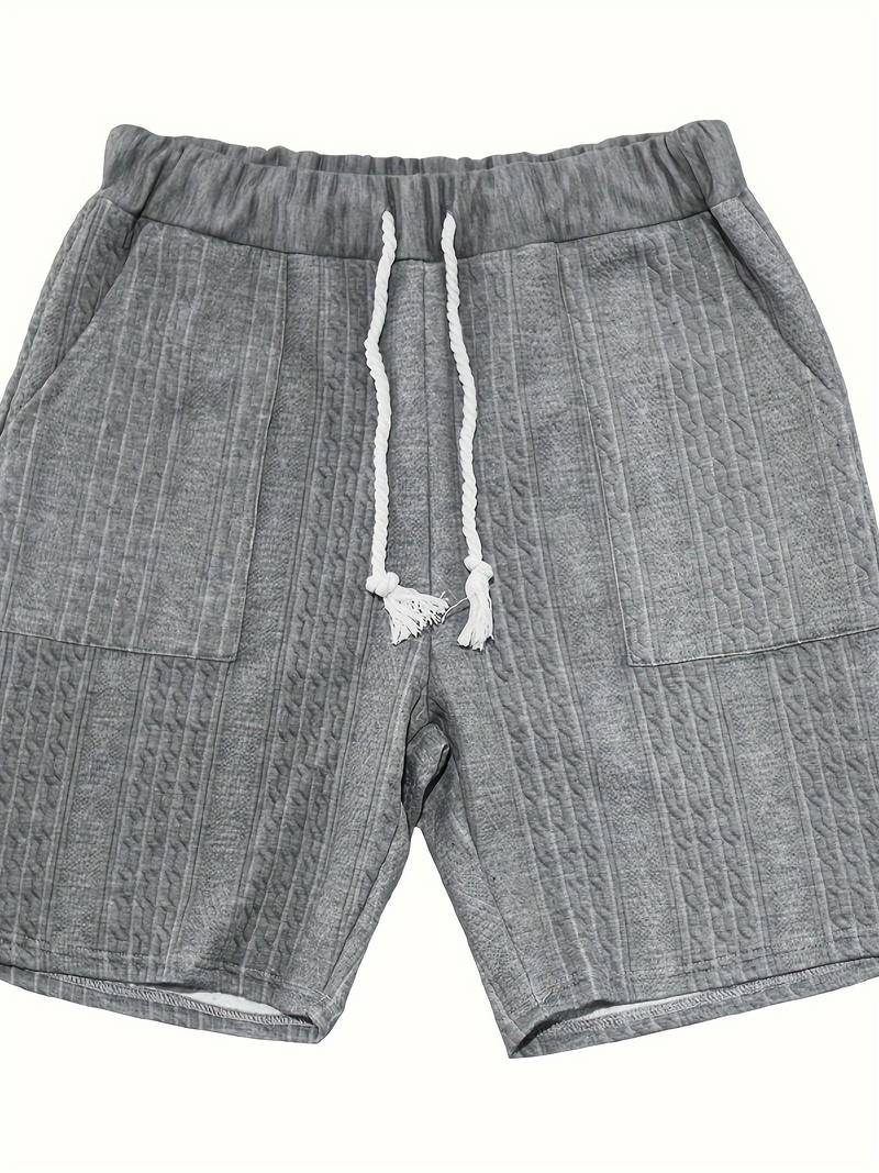 Halli | Combinaison décontractée en short jacquard pour hommes