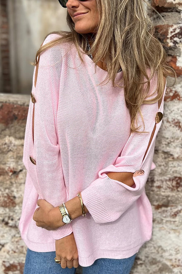 Jazlyn - Pull tricoté chic à manches longues