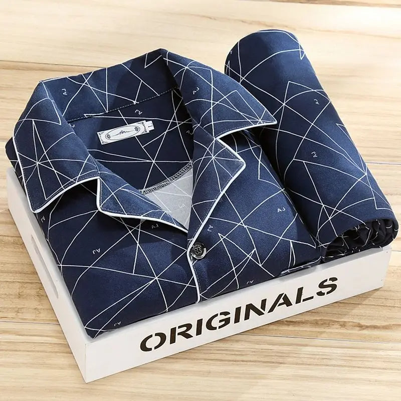 Jorn | Pyjama rayé élégant et confortable pour hommes