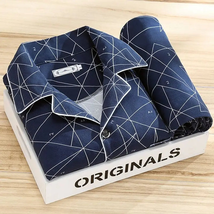 Jorn | Pyjama rayé élégant et confortable pour hommes