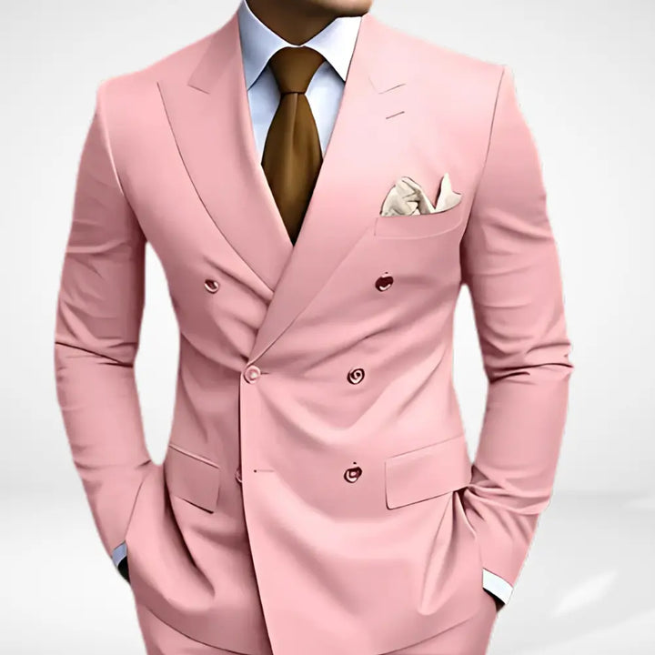 Costume croisé à revers larges pour Homme – Adamswill