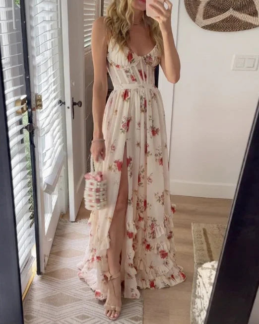 Isolde | Robe Longue à Bretelles pour Femmes