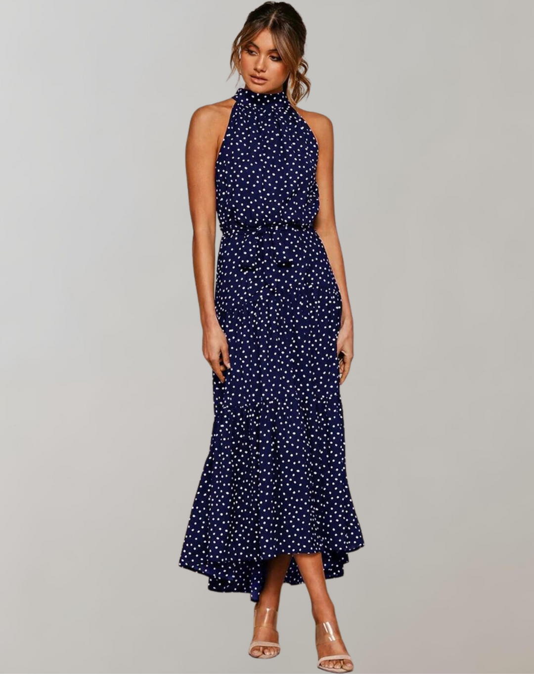 Guwisti | Longue robe à pois pour les loisirs