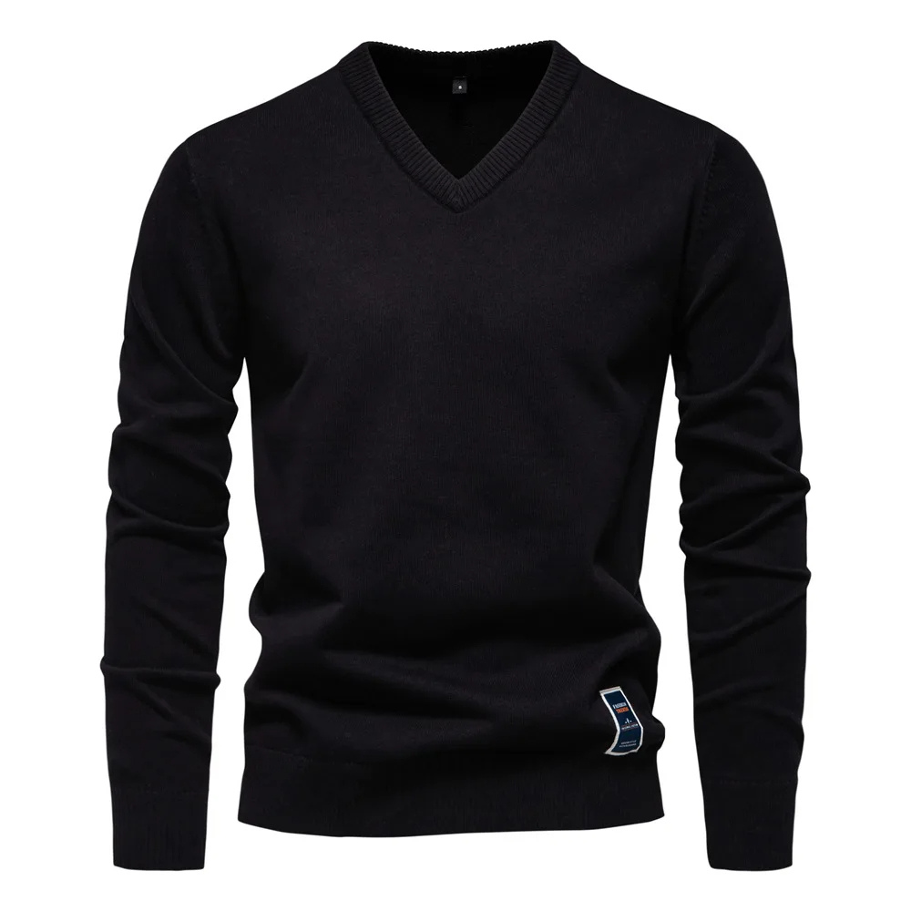 Angus | Pull classique col V homme