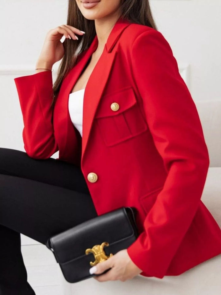 Emmy - Blazer élégant à col revers et bouton unique