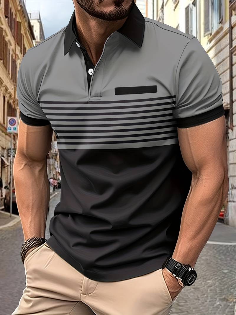 Mustafa | Chemise à rayures décontractée pour hommes