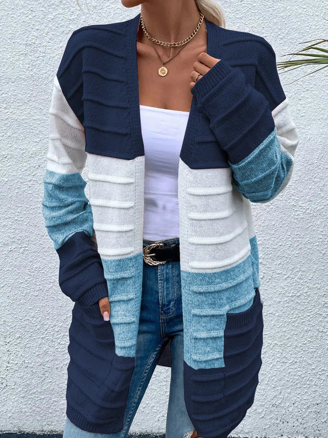 Dariela - Cardigan élégant à rayures colorées