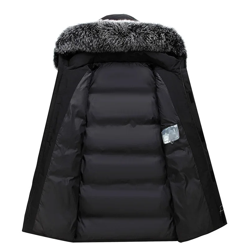 Govinda | Chaude veste d'hiver à capuche pour hommes