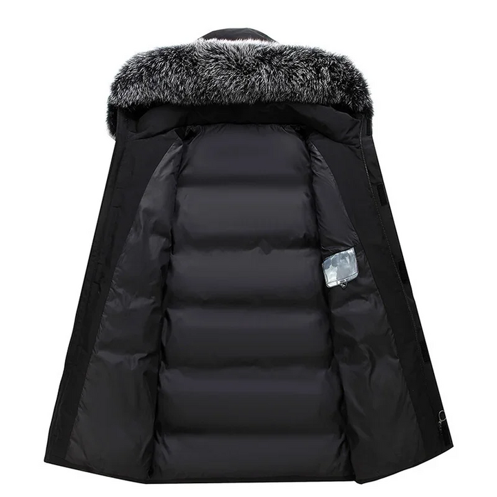Govinda | Chaude veste d'hiver à capuche pour hommes