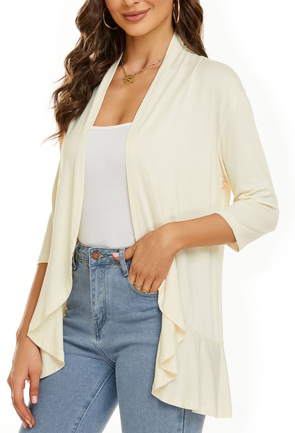 Vicky | Vestes en tricot légères et décontractées avec devant ouvert pour femmes