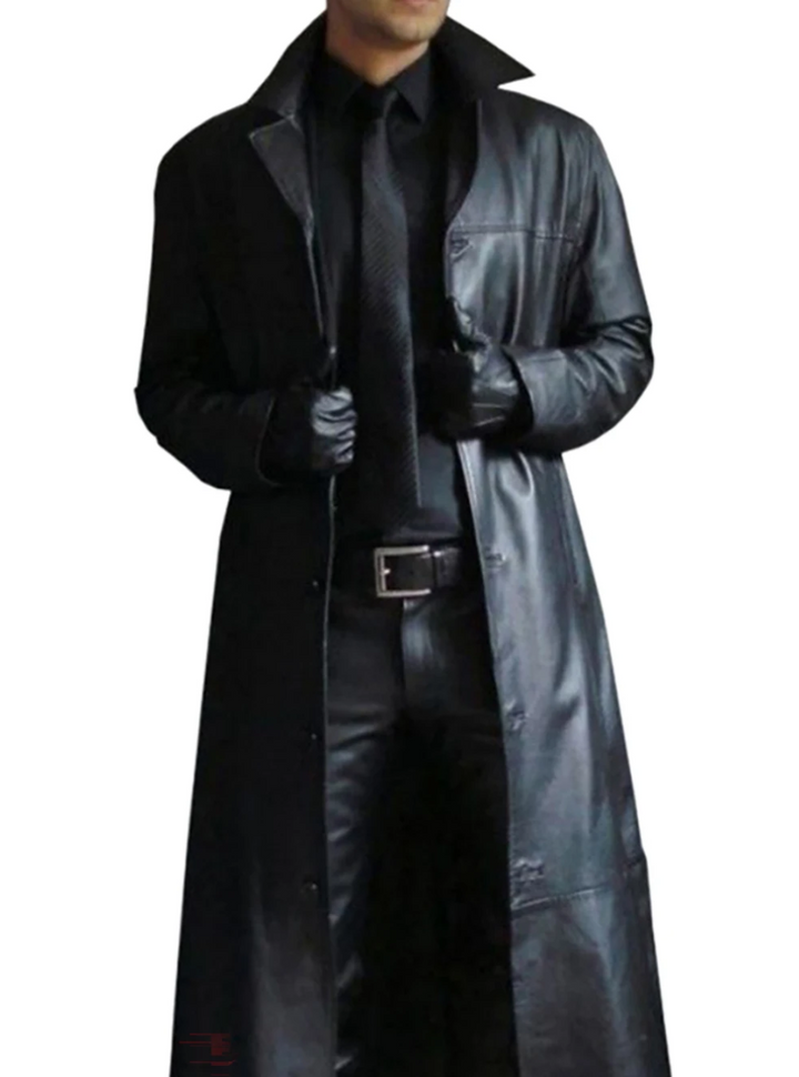 Kailash | Manteau long en cuir homme