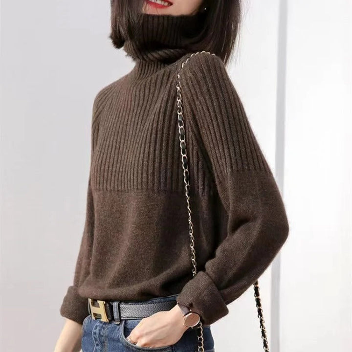 Ashlea | Pull col roulé doux et chic pour femmes