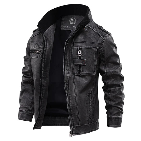 Homme Noir Court Veste – Thomas