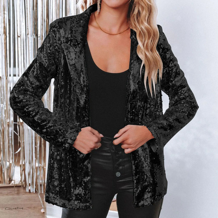 Angelia | Blazer étincelant chic pour Femme