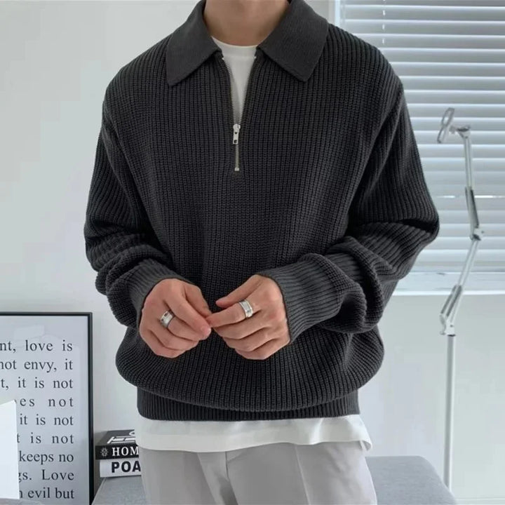 Ben | Pull Zippé Vintage Élégant pour Hommes