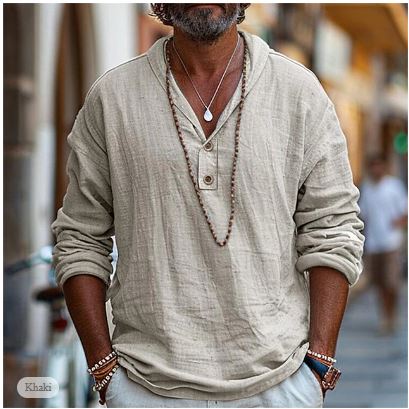 Benno | Popover de chemise en lin pour hommes 1
