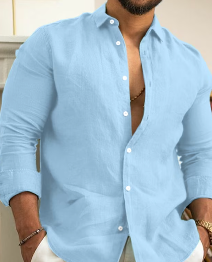 Isirdorus | Chemise en lin élégante pour hommes