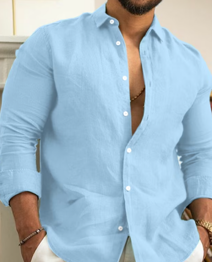 Isirdorus | Chemise en lin élégante pour hommes