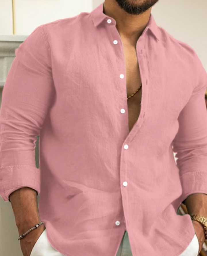 Isirdorus | Chemise en lin élégante pour hommes