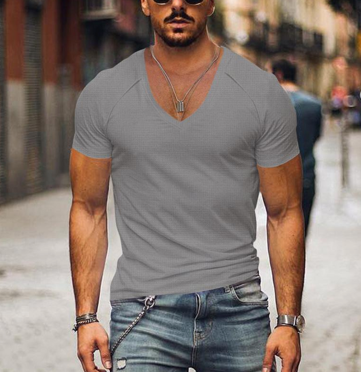 Nuwan | T-shirt col V pour homme