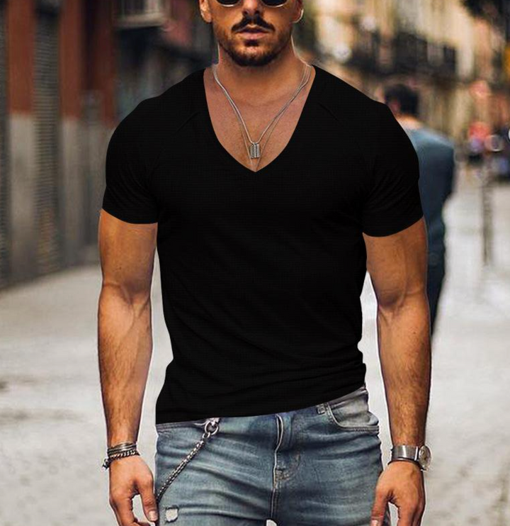 Nuwan | T-shirt col V pour homme