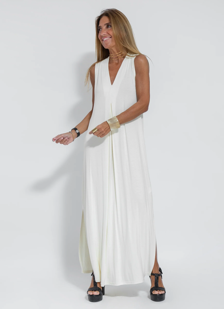Ensemble robe longue et veste fluide pour femmes - Eva