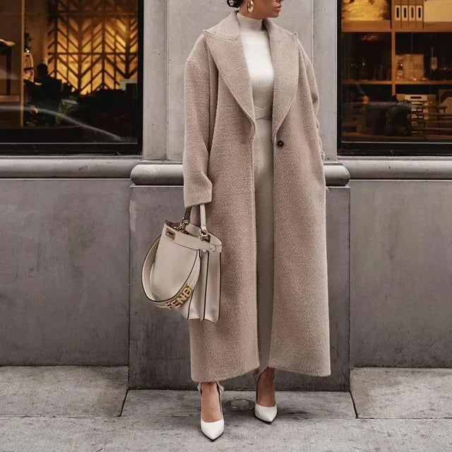 Kaitlin - Trench long oversize élégant et polyvalent