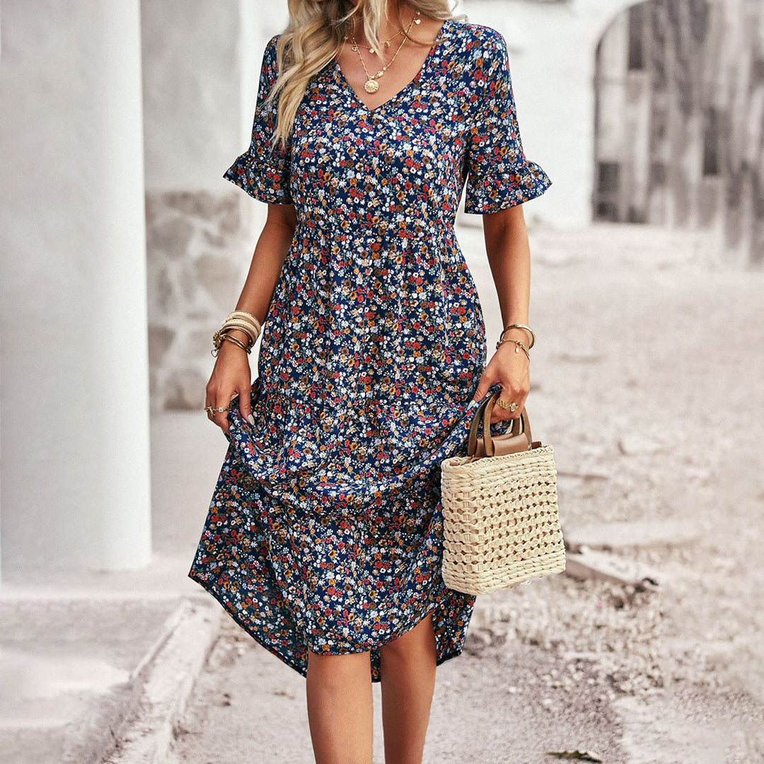 Odeta | Robe d'été fleurie