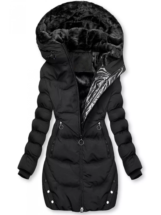 Femme Noir Chauffante Parka – Dahlia