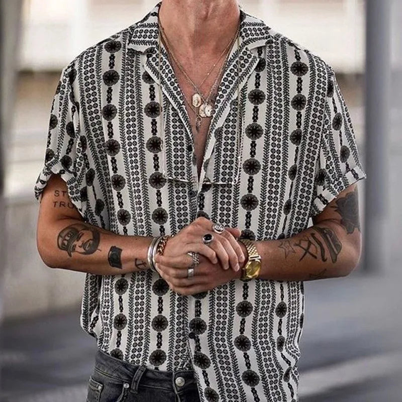 Booth | Élégante chemise ethnique décontractée pour homme