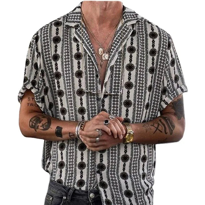 Booth | Élégante chemise ethnique décontractée pour homme