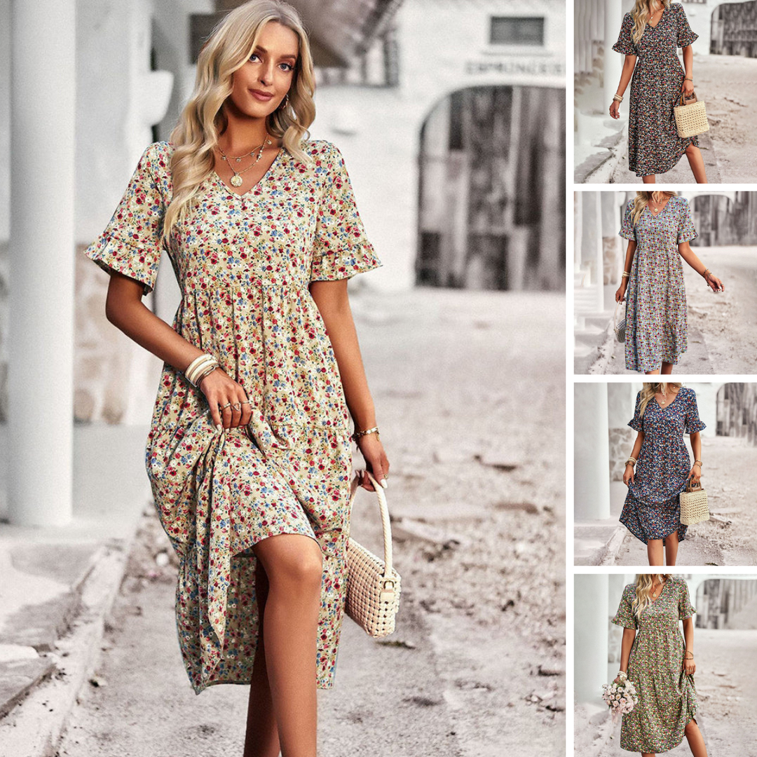 Odeta | Robe d'été fleurie