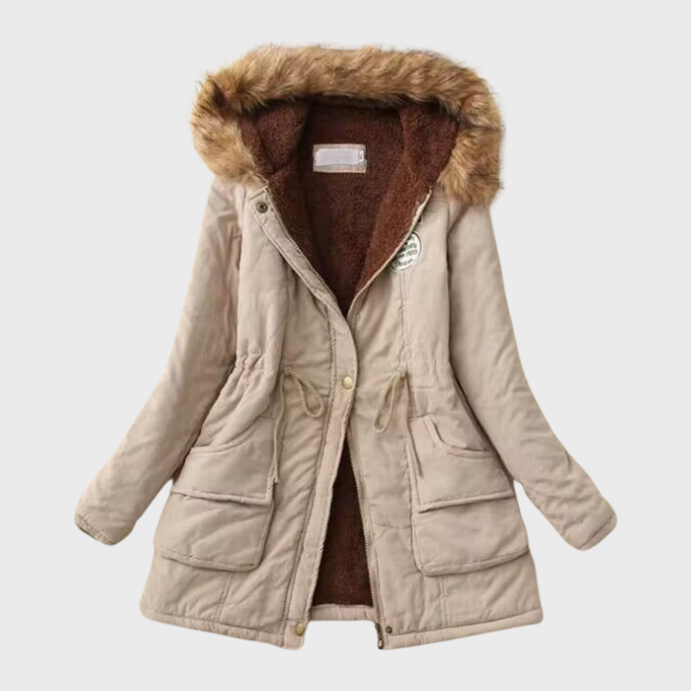 Derval | Long manteau d'hiver avec capuche pour femmes