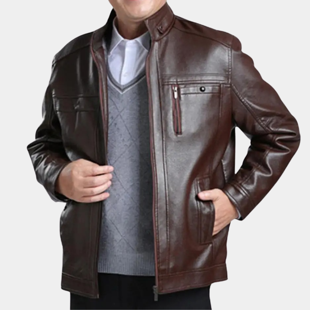 Khan | Veste moderne à col montant homme