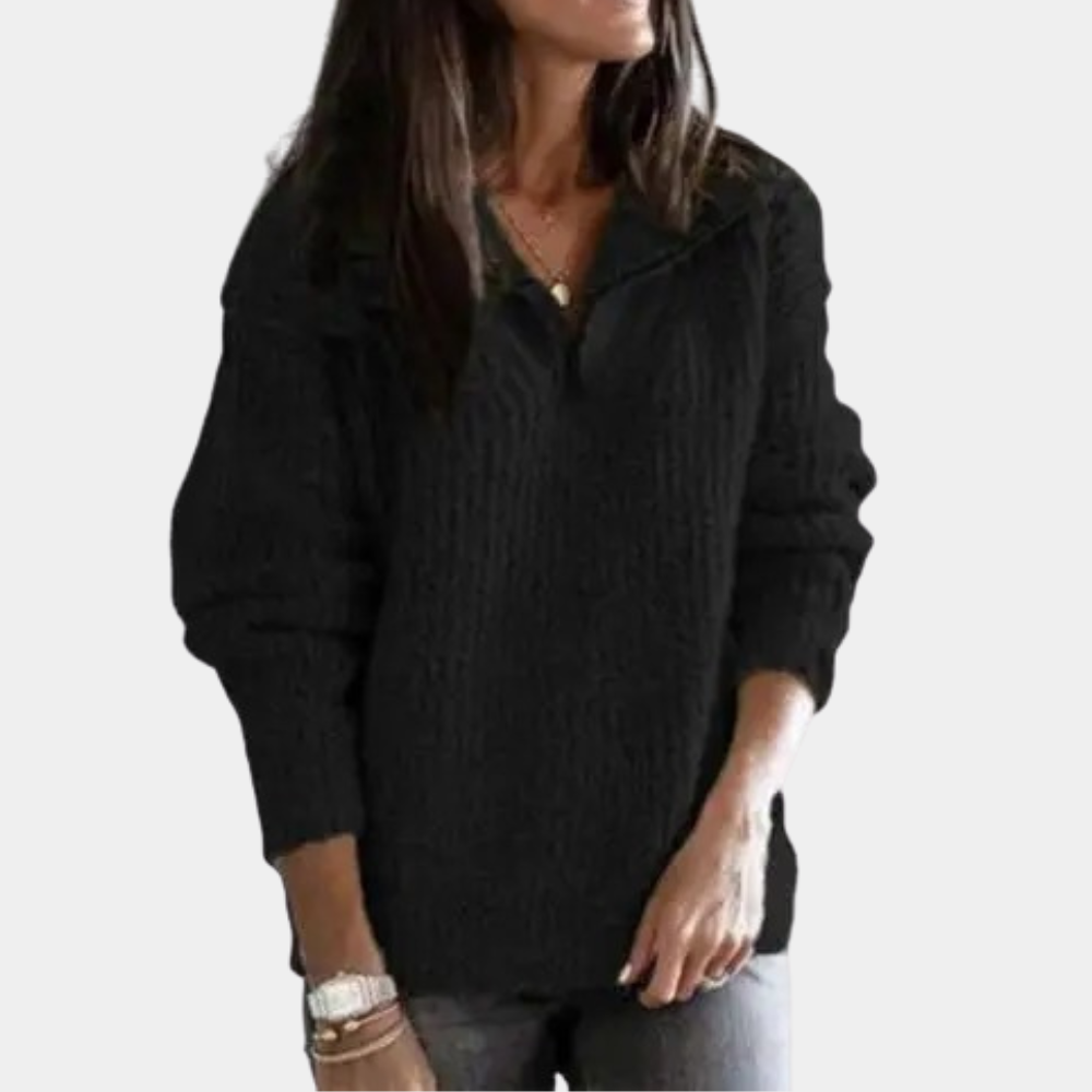 Hanna | Pull demi-zip élégant pour femmes
