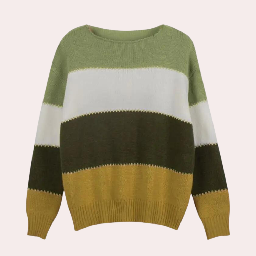 Felicidad | Pull élégant à rayures pour femmes