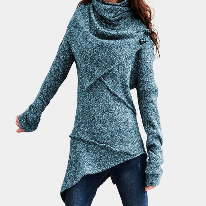 Sakshi | Pull asymétrique tricoté pour femmes