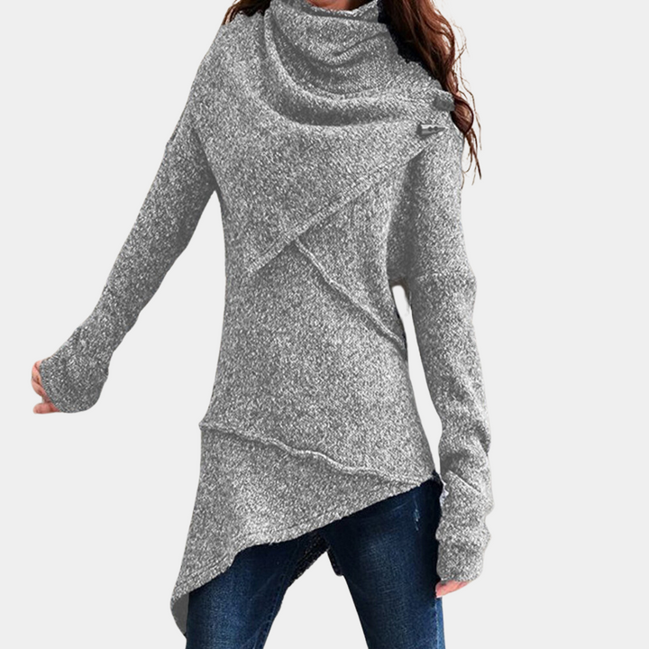 Sakshi | Pull asymétrique tricoté pour femmes