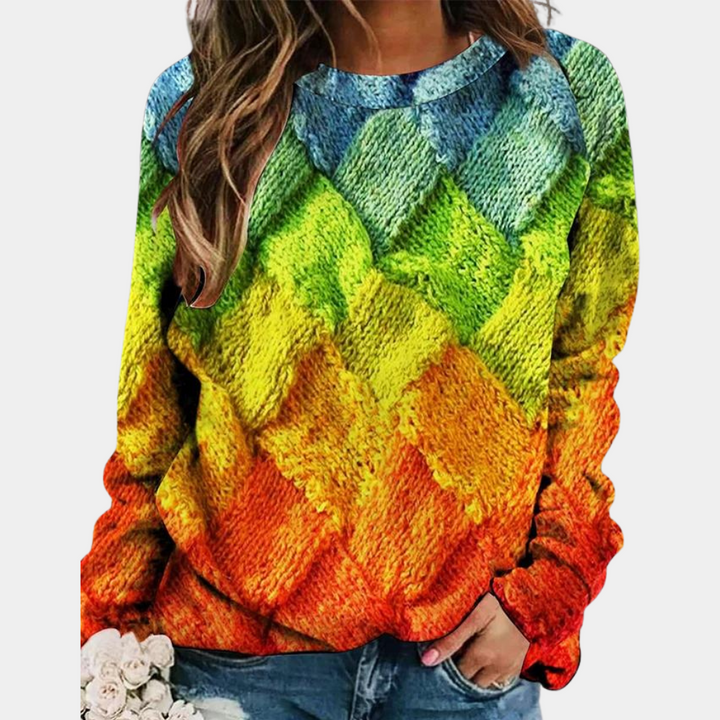 Maryia | Pull coloré décontracté pour femmes