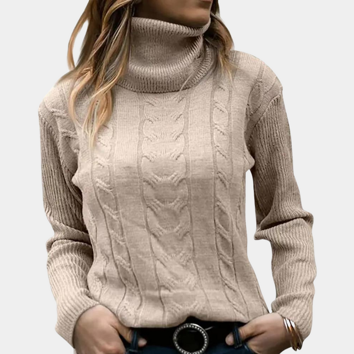 Maider | Pull Col Roulé Élégant pour Femmes