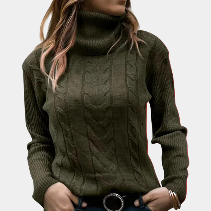 Maider | Pull Col Roulé Élégant pour Femmes