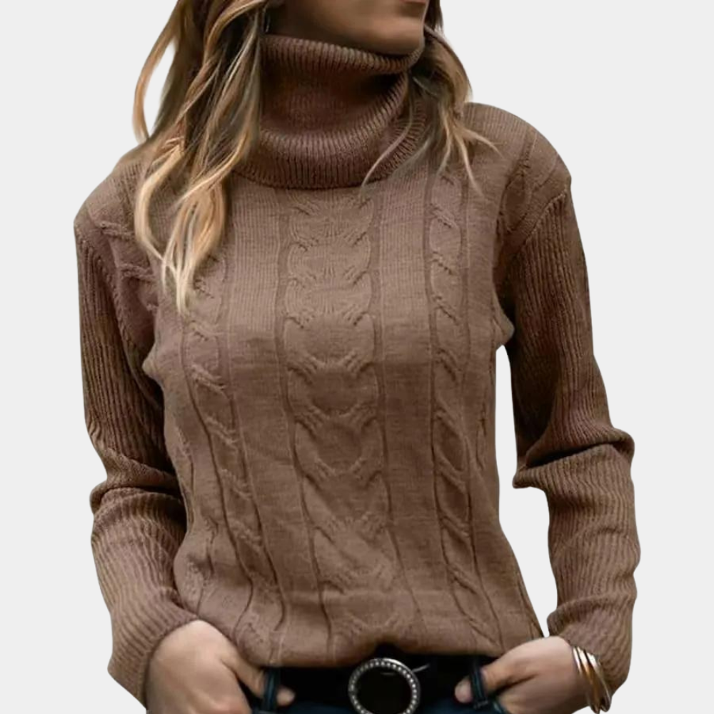 Maider | Pull Col Roulé Élégant pour Femmes