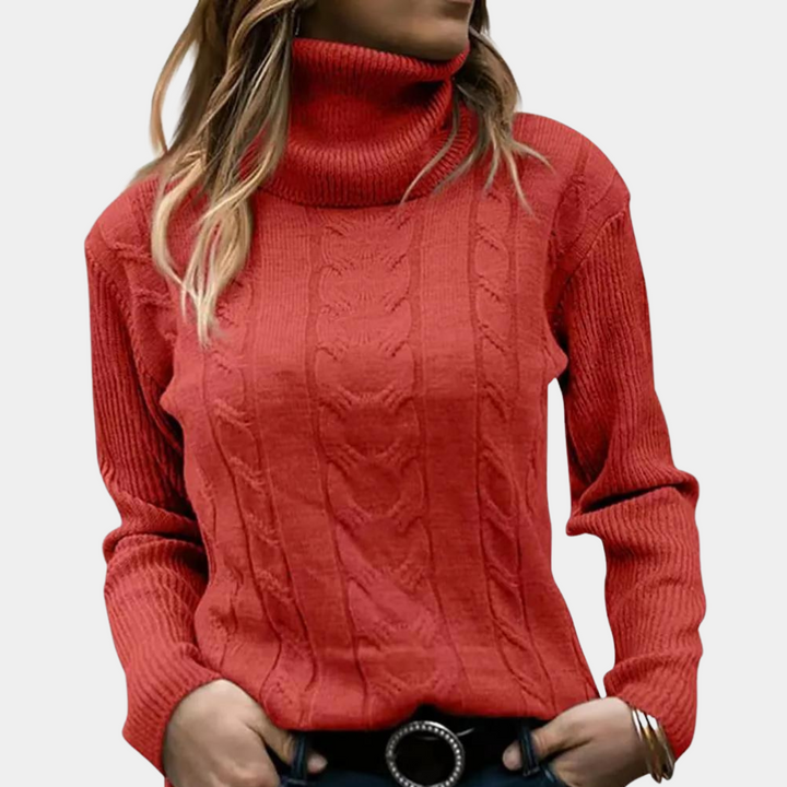 Maider | Pull Col Roulé Élégant pour Femmes