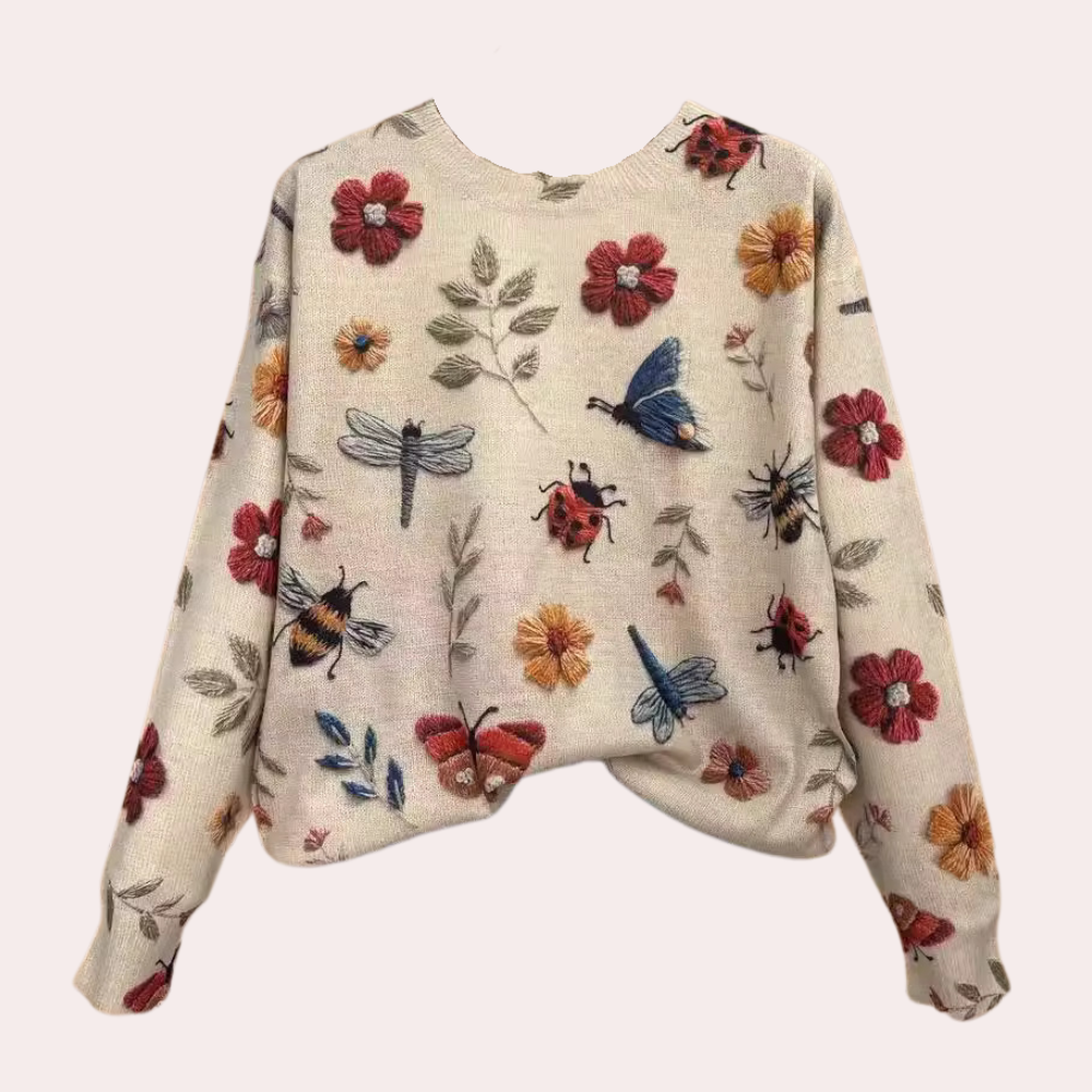 Gulnara | Pull fleuri élégant pour femmes