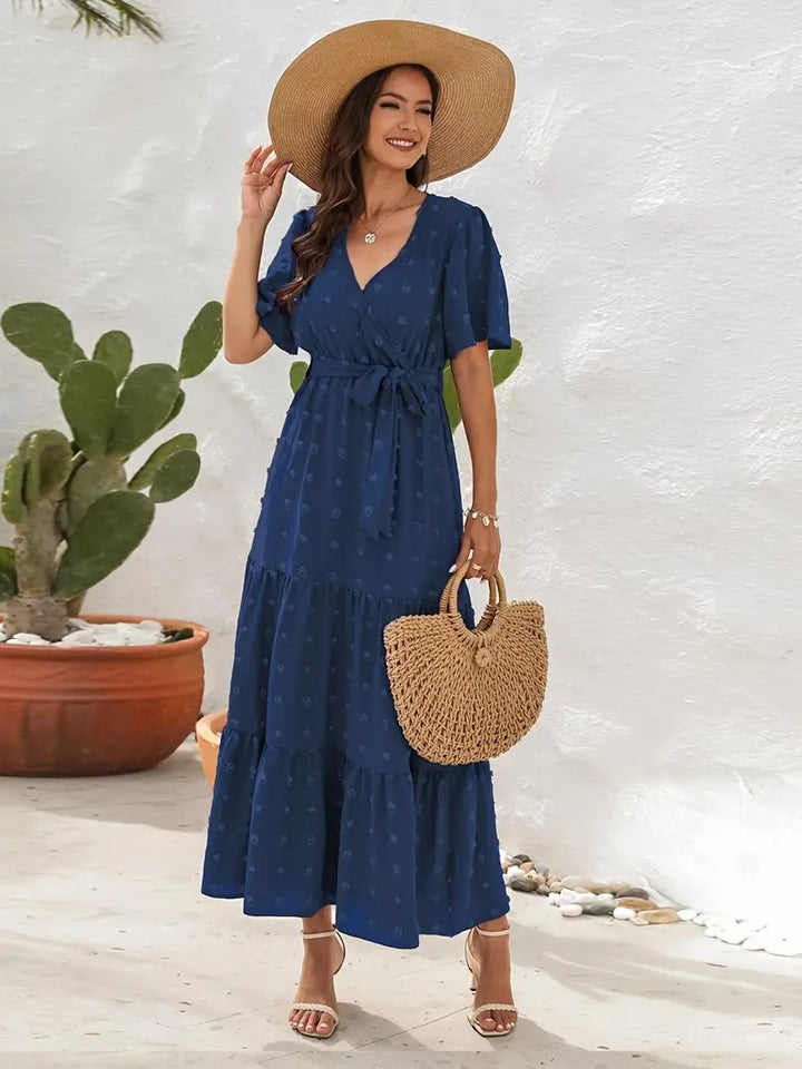 Cline | Élégante Robe Midi Évasée pour Femme